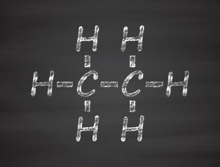 Ethane natural gas component molecule.の写真素材