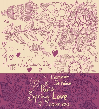  Floral backgroundのイラスト素材