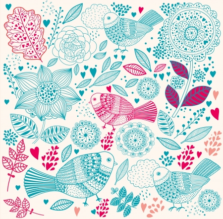  floral backgroundのイラスト素材