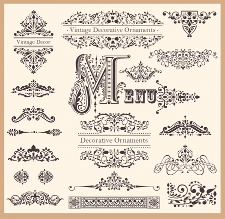 set of Ornaments and Design Elements set of Ornaments and Design Elements