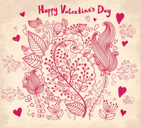 Vector Valentine Greeting cardのイラスト素材
