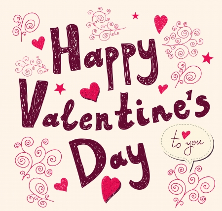 Vector Valentine Greeting cardのイラスト素材