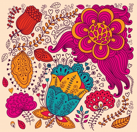 floral backgroundのイラスト素材