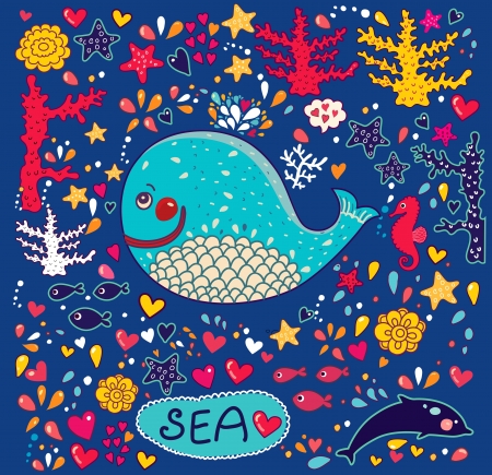 Underwater worldのイラスト素材