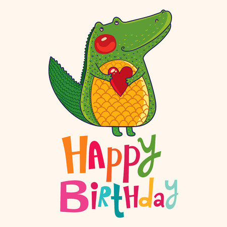 Happy Birthday cardのイラスト素材