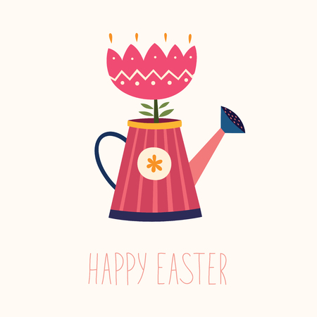 Vector illustration with flowerのイラスト素材