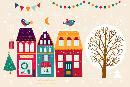 Christmas greeting cardのイラスト素材