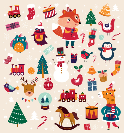 Big christmas collectionのイラスト素材