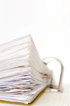 Big Stack of papers in folder