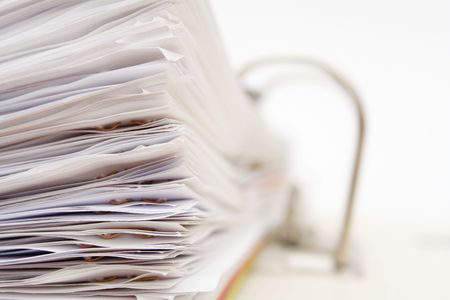 Big Stack of papers in folder