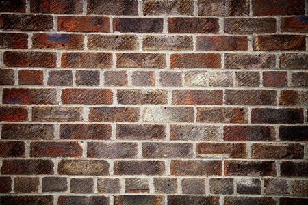 Close up of colourful brickwall texture