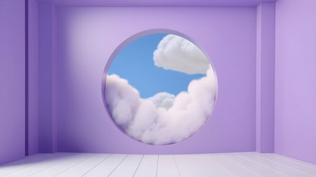 3D Render of Lavender Product Display on Light Backgroundの素材