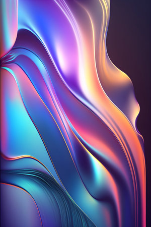 Beautiful Abstract Holographic Gradient Glassy Backgroundの素材