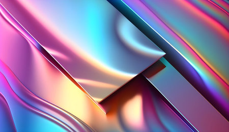 Beautiful Abstract Holographic Gradient Glassy Backgroundの素材