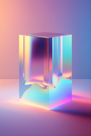 Beautiful Abstract Holographic Gradient Glassy Backgroundの素材