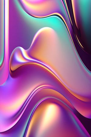 Beautiful Abstract Holographic Gradient Glassy Backgroundの素材