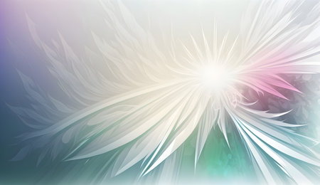 Ethereal Flowery Light Background with Copy Spaceの素材