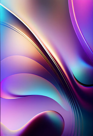 Beautiful Abstract Holographic Gradient Glassy Backgroundの素材