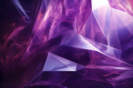 3D Render of purple Abstract Ethereal Glass Shards Backgroundの写真素材
