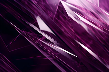 3D Render of purple Abstract Ethereal Glass Shards Backgroundの写真素材