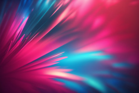 Ambient Pink and Blue Swoosh Bokeh Blurred Depth of Field, Generative AI Photoの素材