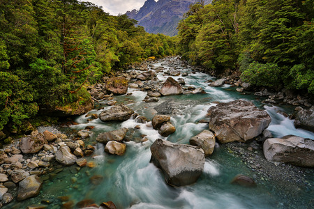 Tutoko River, Milford Sound, South Island, New Zealand