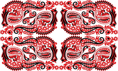 Hungarian folk artのイラスト素材