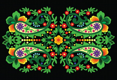 Hungarian folk artのイラスト素材