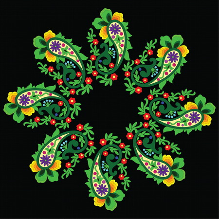 Hungarian folk artのイラスト素材