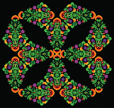 Hungarian folk artのイラスト素材