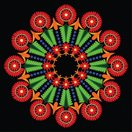 Hungarian folk artのイラスト素材