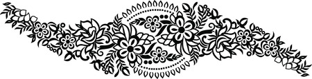 Beautiful abstract folk art pattern, vector illustration.のイラスト素材