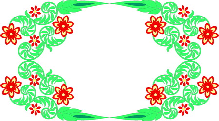 beautiful folk art Vector illustration.のイラスト素材