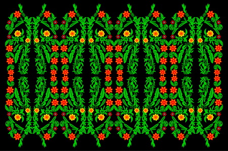 Beautiful folk art pattern illustration.