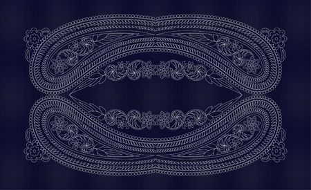 Beautiful abstract folk art pattern, vector illustration.のイラスト素材