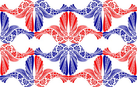 Beautiful folk art pattern vector illustration