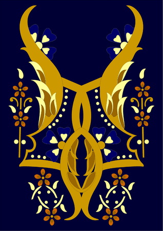 Beautiful folk art.のイラスト素材