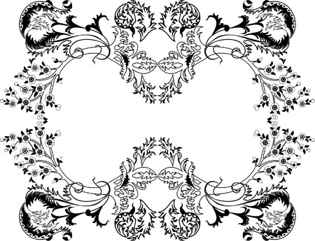 beautiful folk art decorationのイラスト素材