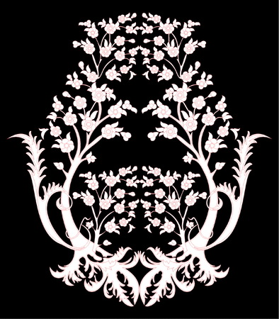 beautiful folk art decorationのイラスト素材