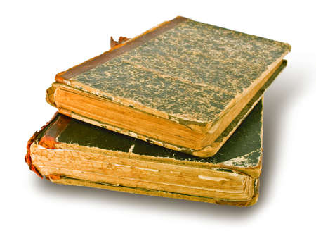 old closed the book on a white backgroundのeditorial素材