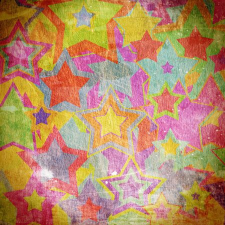 colored stars on the wall, grunge, vintage background

の写真素材