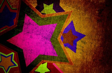 abstract star grunge on the paper with some stainsの写真素材