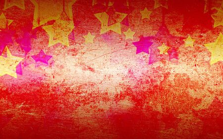 abstract stars on the grunge  backgroundの写真素材