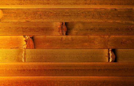 bamboo wall texture, closeup photo with shallow depth of fieldの写真素材