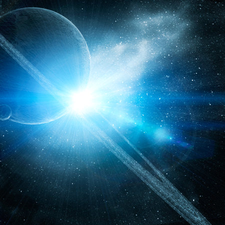 Planets and galaxy, science fiction wallpaper. Beauty of deep space. Billions of galaxies in the universe Cosmic artの写真素材