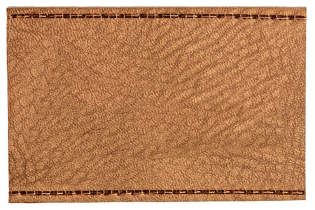 Brown leather texture with natural pattern for background. Clipping path included.の写真素材
