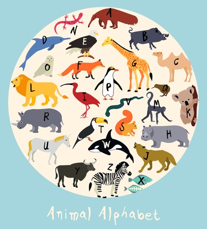 Animal Alphabetのイラスト素材