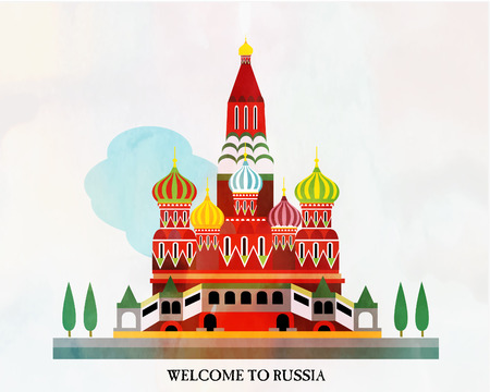 Russia cardのイラスト素材
