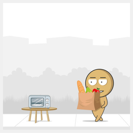Man shoppingのイラスト素材