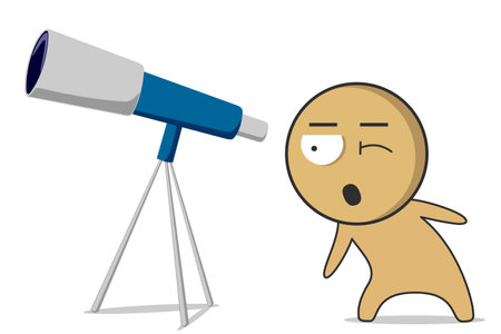 To look at the starsのイラスト素材